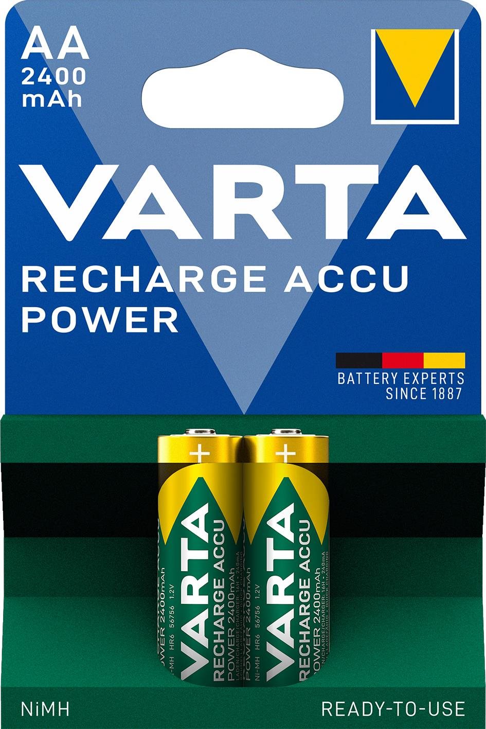 VARTA Recharge Accu Power Tölthető elem AA 2400 mAh R2U 2 db...