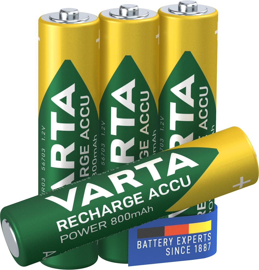 VARTA Wiederaufladbare Batterien Recharge Accu Power AAA 800 mAh...