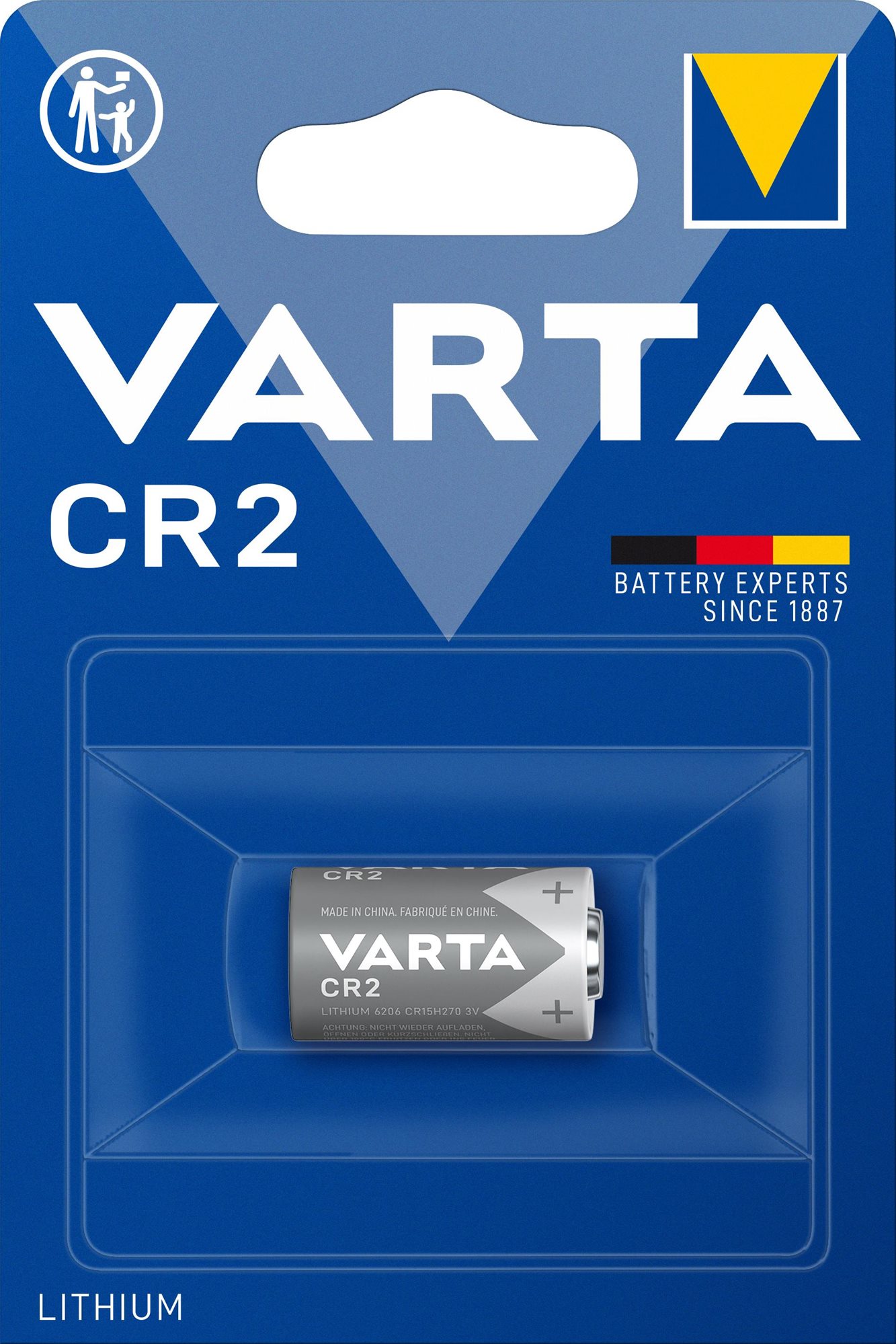 VARTA Spezial-Lithium-Batterie Photo Lithium CR2 1 Stück Kamera-Akku