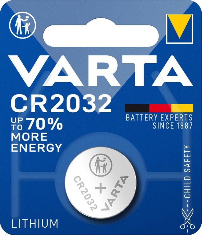 VARTA Spezial Lithium-Batterie CR 2032 - 1 Stück Knopfzelle