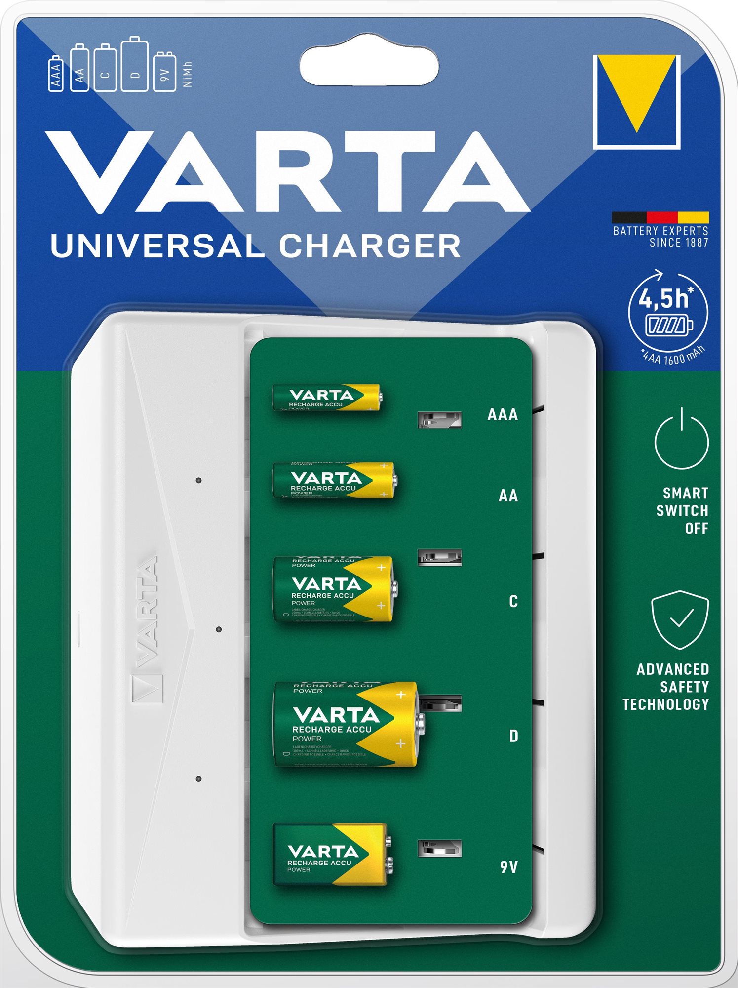 VARTA Universal Charger empty töltő Elem töltő