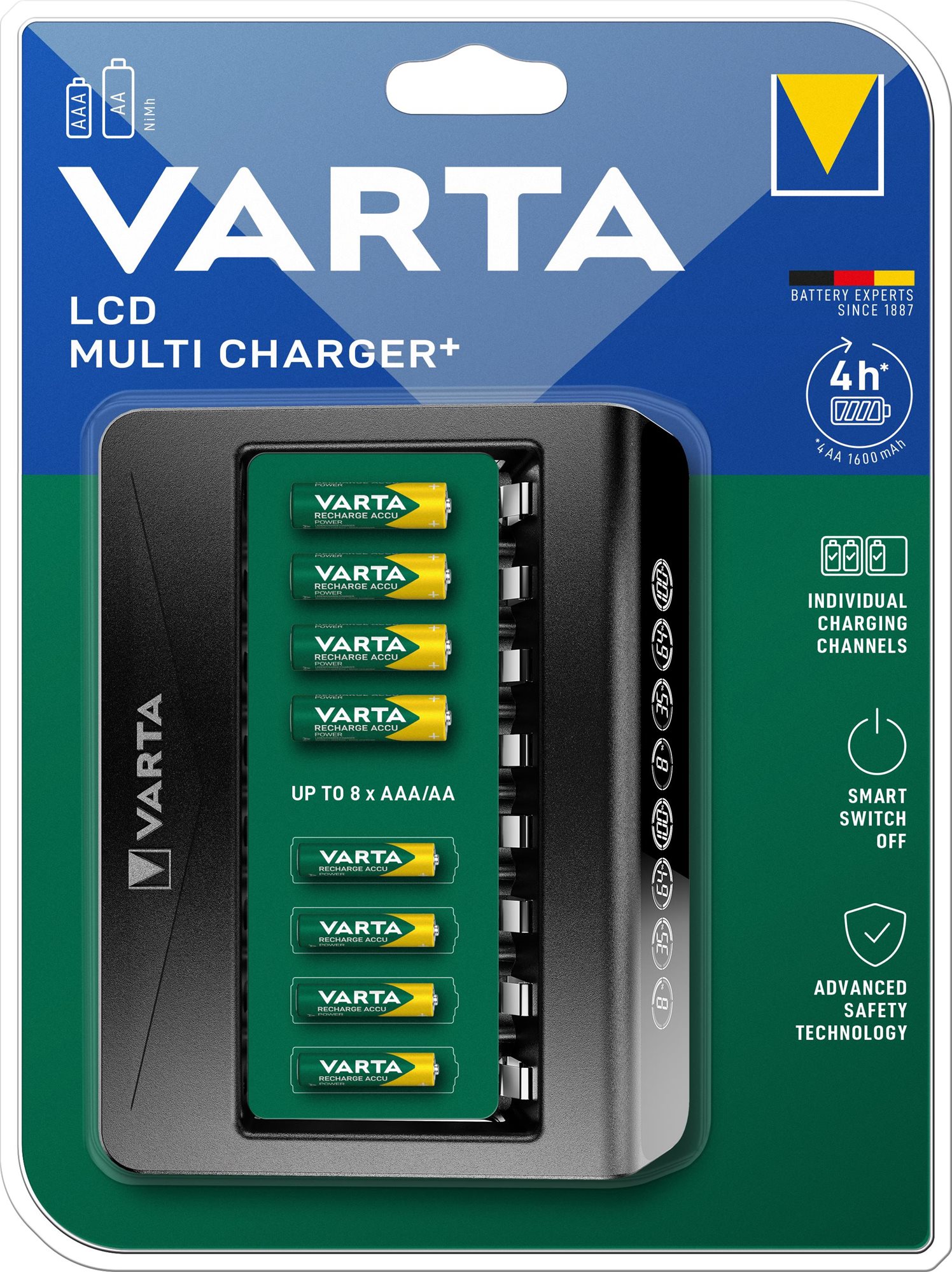 VARTA LCD-Multiladegerät+ Ladegerät