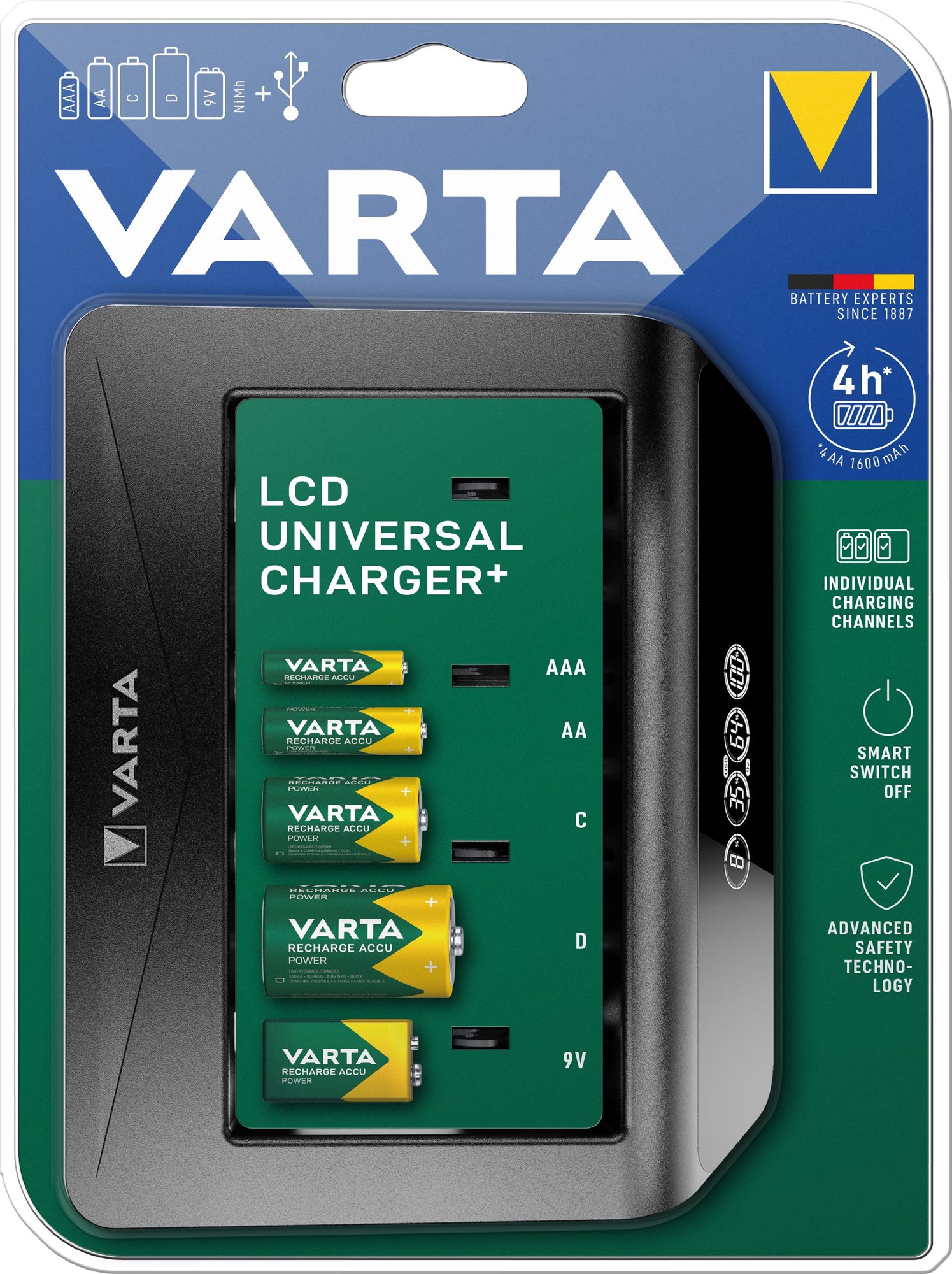 VARTA nabíjačka LCD Universal Charger+ empty Nabíjačka a náhradná...