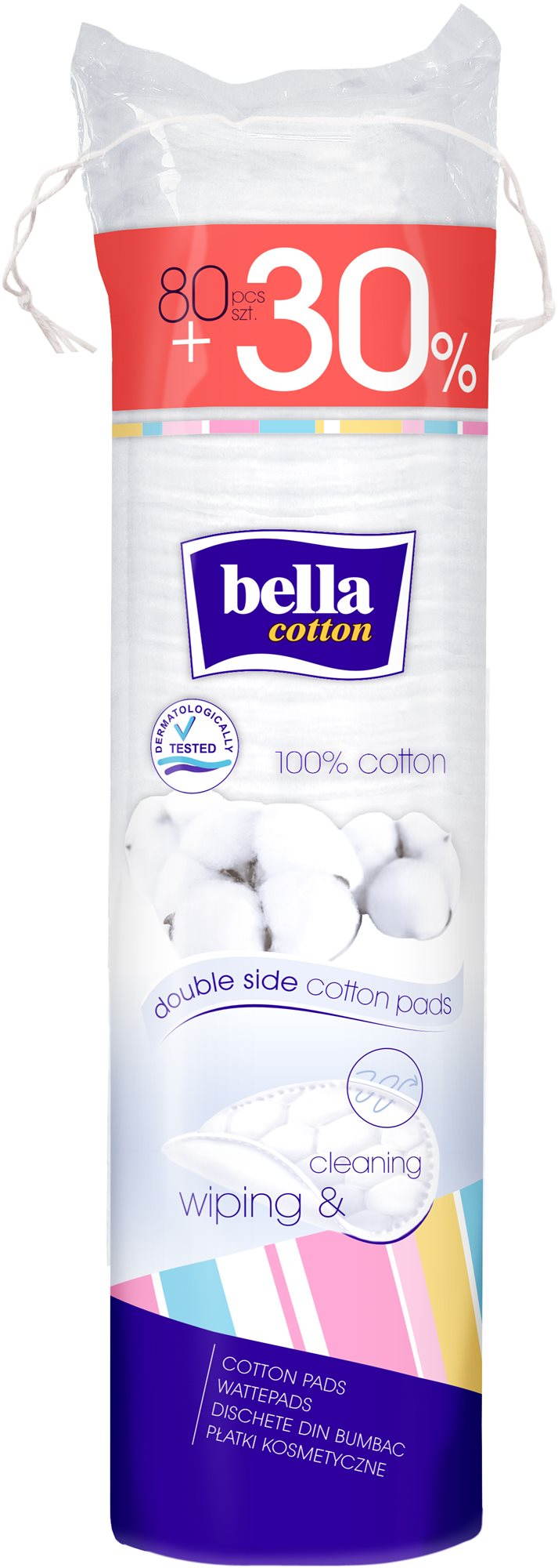 BELLA odličovacie tampóny 80 + 30 ks Odličovacie tampóny