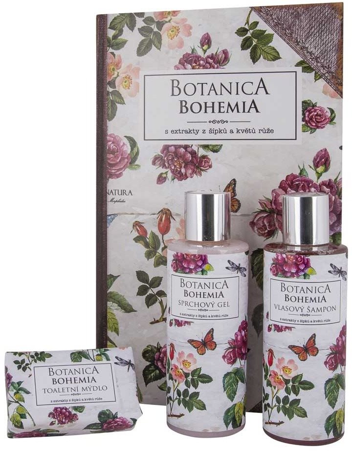 BOHEMIA GIFTS Botanica Šípek a Květy růže Dárková kosmetická sada