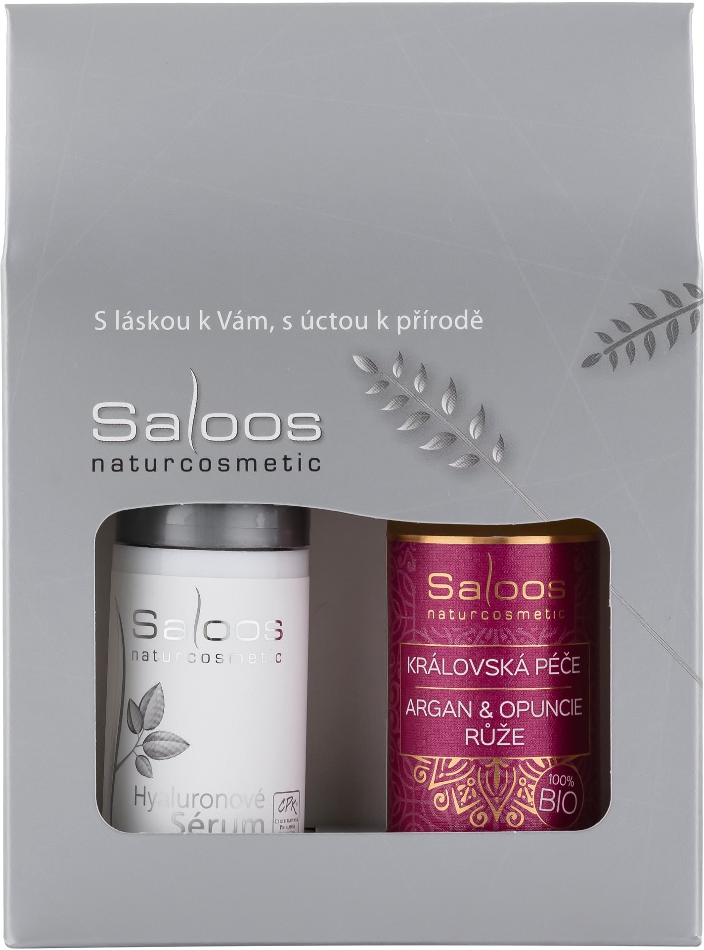 Saloos Ruža & Hyalurónové sérum (35 ml) Darčeková sada kozmetiky