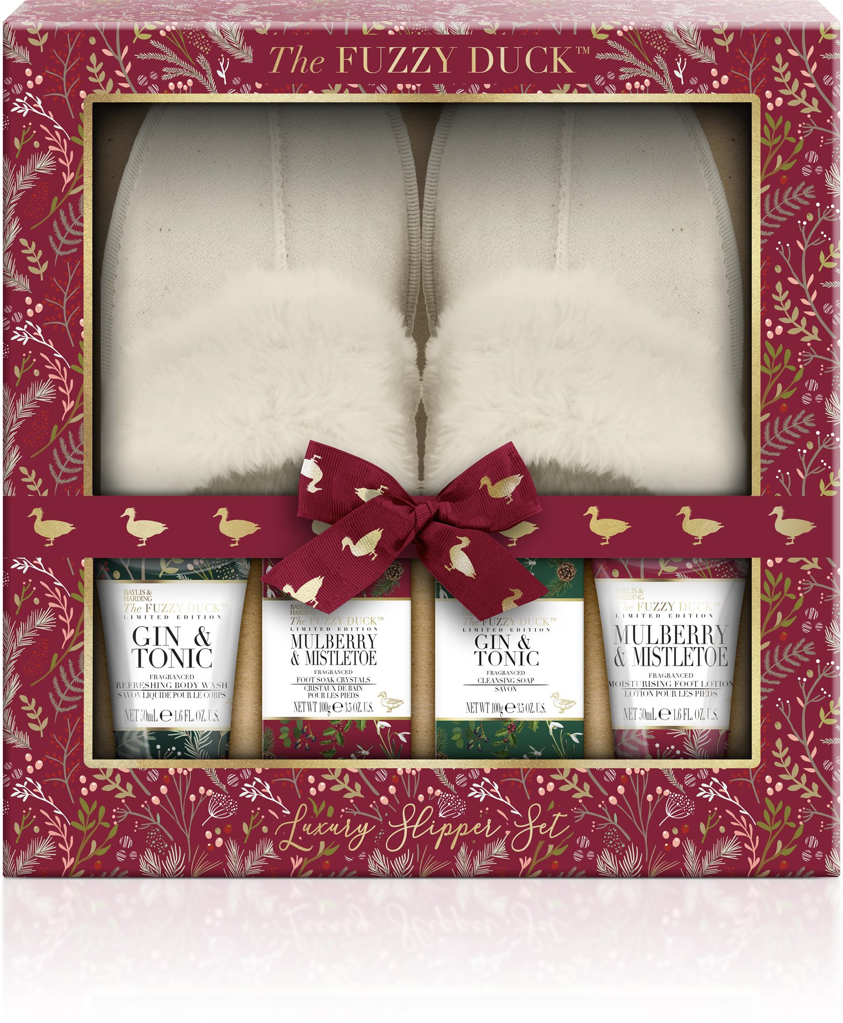 BAYLIS & HARDING Sada starostlivosti o nohy s papučami – The Fuzzy...