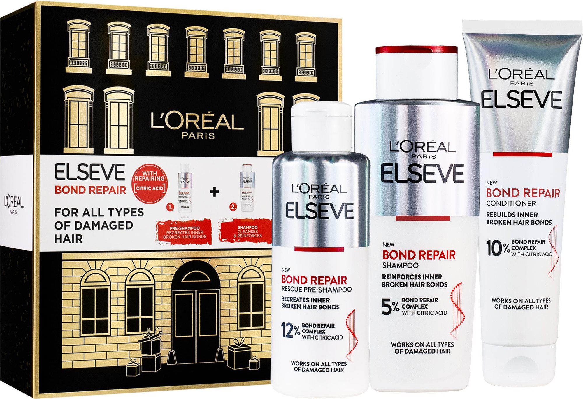 L'ORÉAL PARIS Elseve Bond Repair Set 550 ml Hajápoló szett