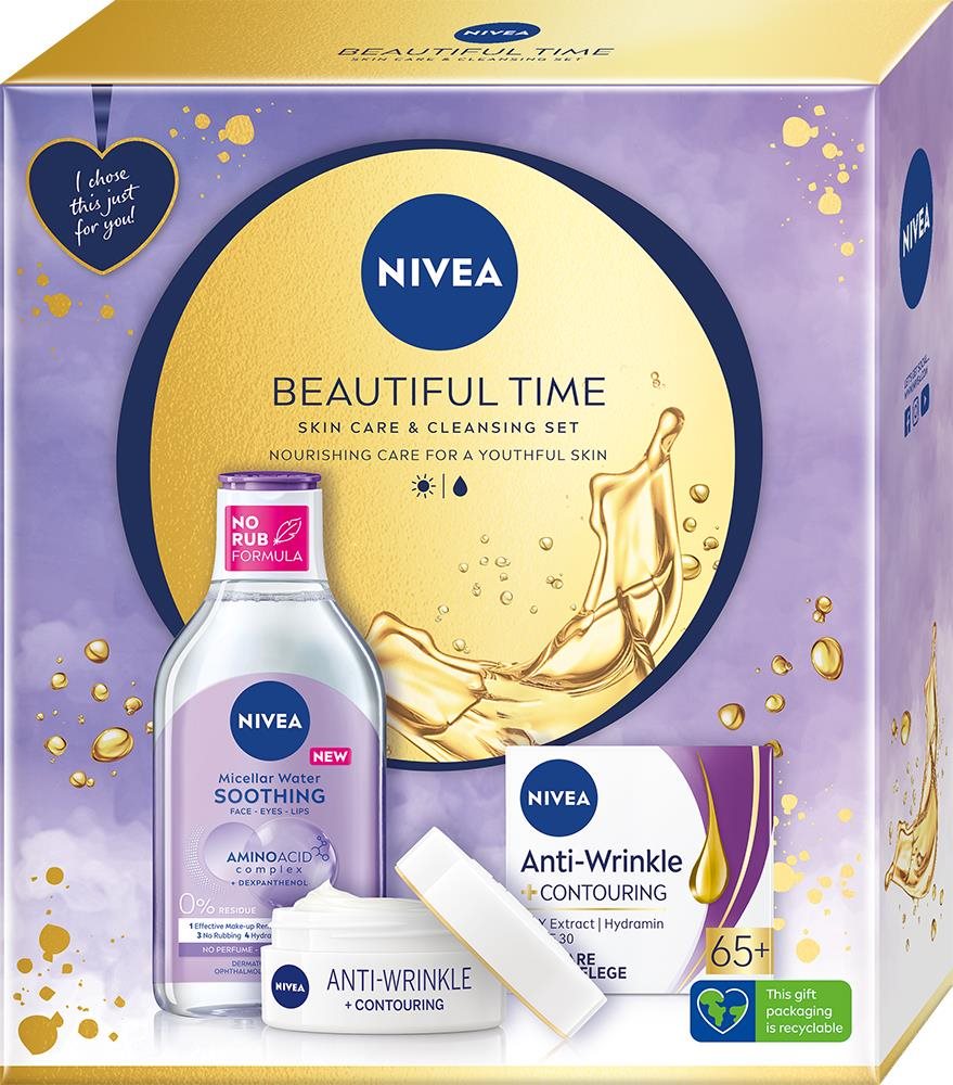 NIVEA Beautiful Time Anti-wrinkle Set 450 ml Kozmetikai ajándékcsomag