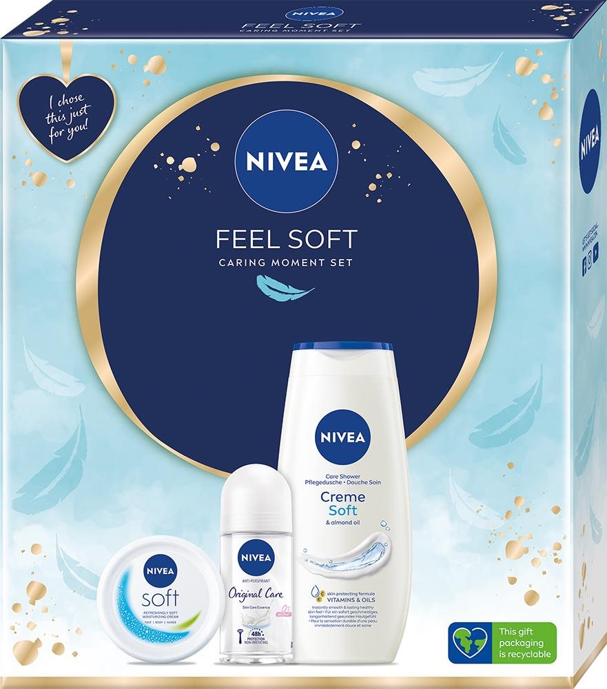 NIVEA Feel Soft Trio Set 400 ml Dárková kosmetická sada
