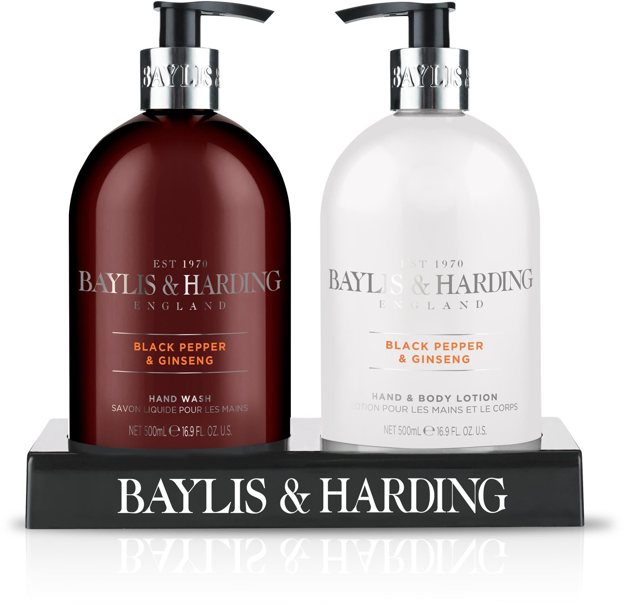 BAYLIS and HARDING Kézápoló szett, 2 db - Fekete bors és ginzeng,...