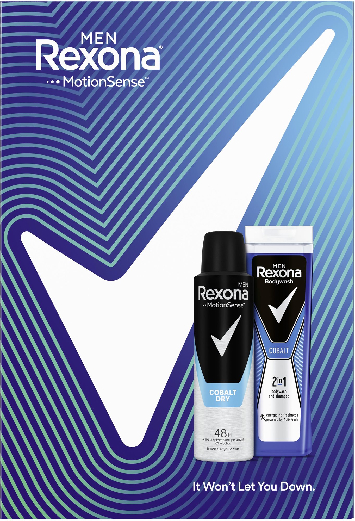 REXONA Cobalt 400ml Férfi kozmetikai szett