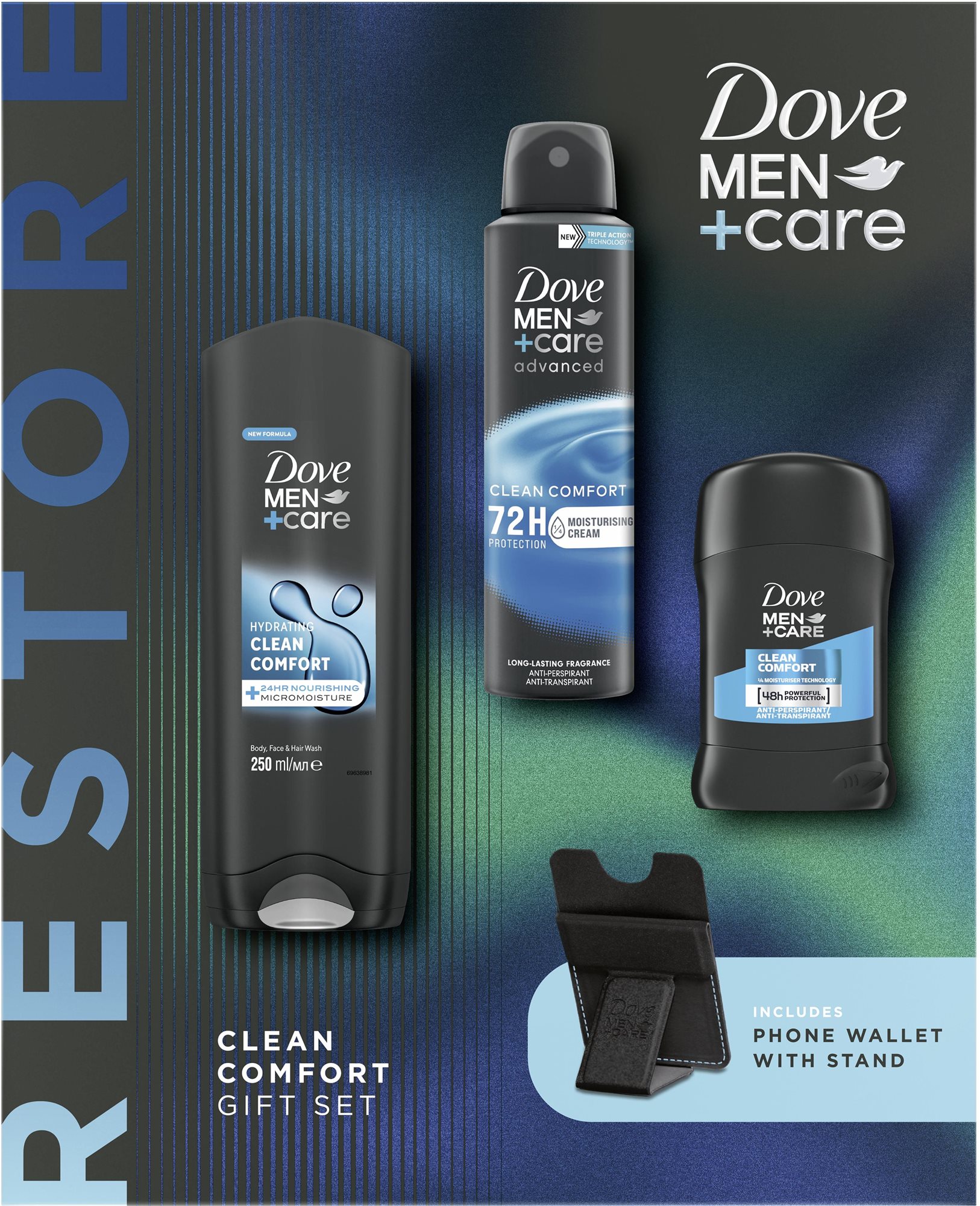 DOVE Men+Care Clean Comfort s peňaženkou na mobil 450 ml Pánska...