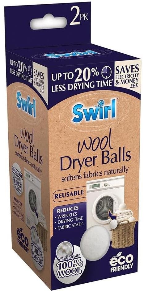 Swirl Wool Balls 100 % vlna 2 ks Loptičky do sušičky bielizne