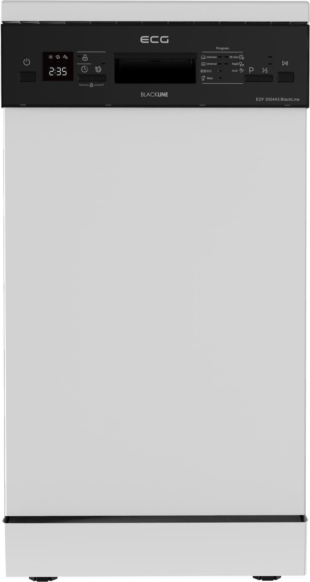 ECG EDF 300443 BlackLine Umývačka riadu