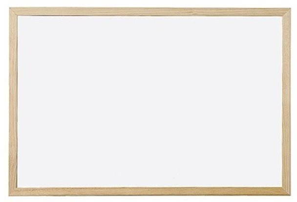 VICTORIA 60x90cm - fehér, fa keret Mágneses tábla