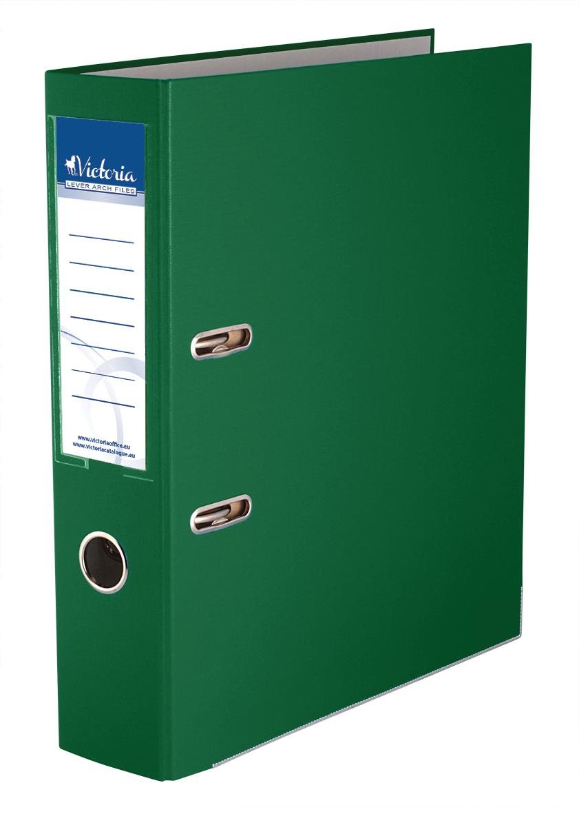 VICTORIA Basic A4 75 mm zelený Šanón