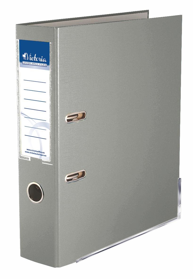 VICTORIA Basic A4 75 mm sivý Šanón