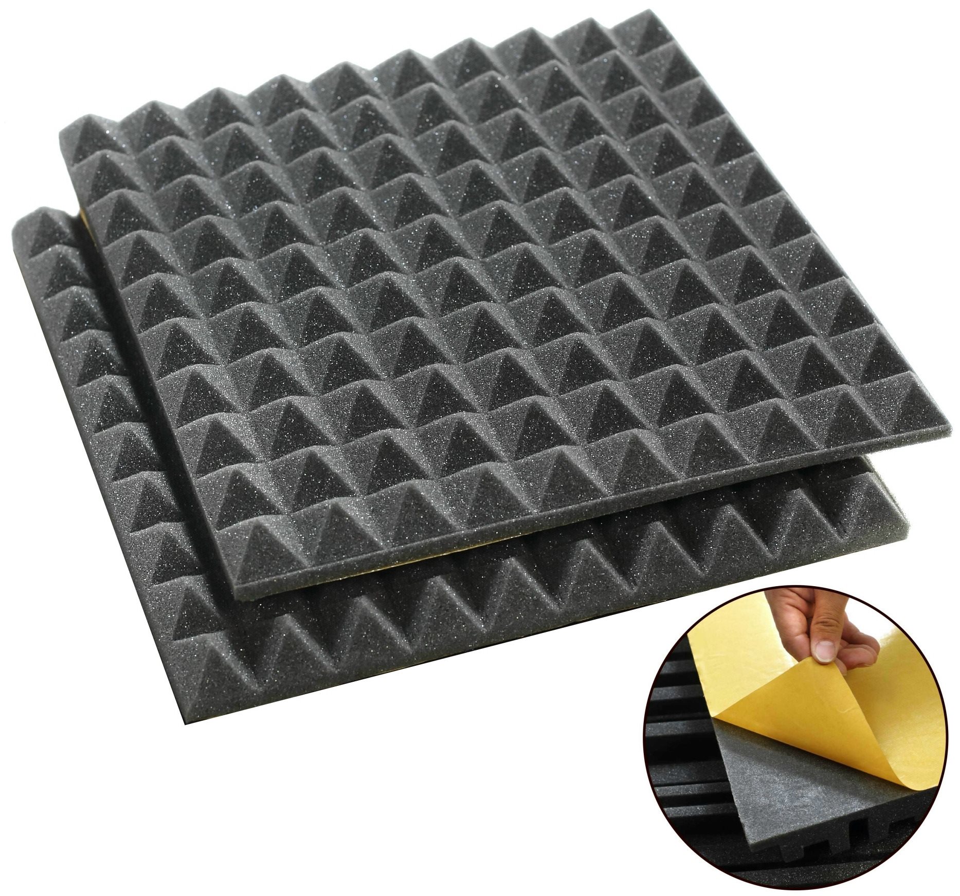Veles-X akustická pena pyramídová 300 × 300 × 30 MVSS 302 – SE/NBR...