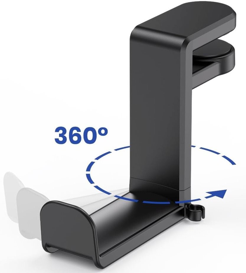 Veles-X Headphone Hanger 360 Degree Rotation Black Fejhallgató...