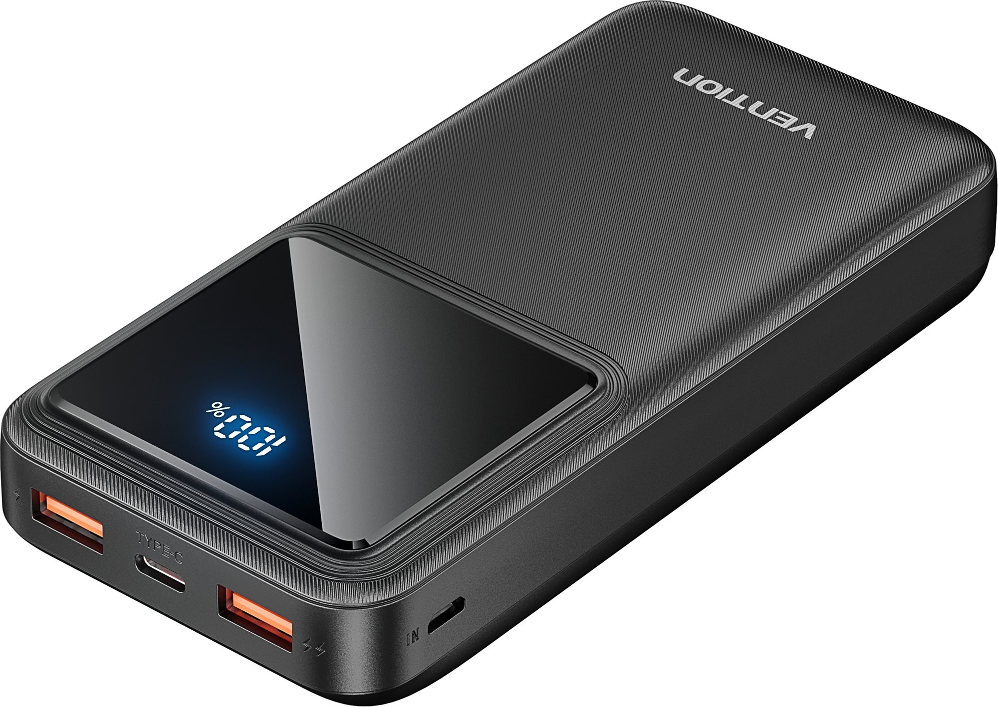Vention 20000mAh 22.5W Portable Power Bank Schwarz Powerbank