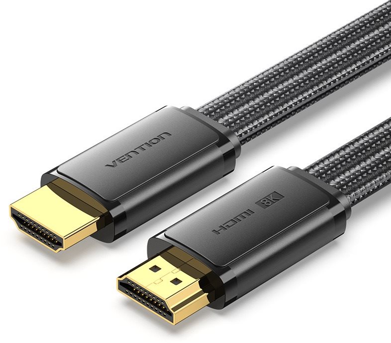 Vention Flat Nylon Braided HDMI-A Male to Male 8K HD Cable 2 M...