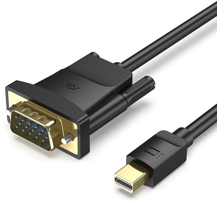 Vention Mini DP Male to VGA Male HD Cable 1.5 m Black Video kábel