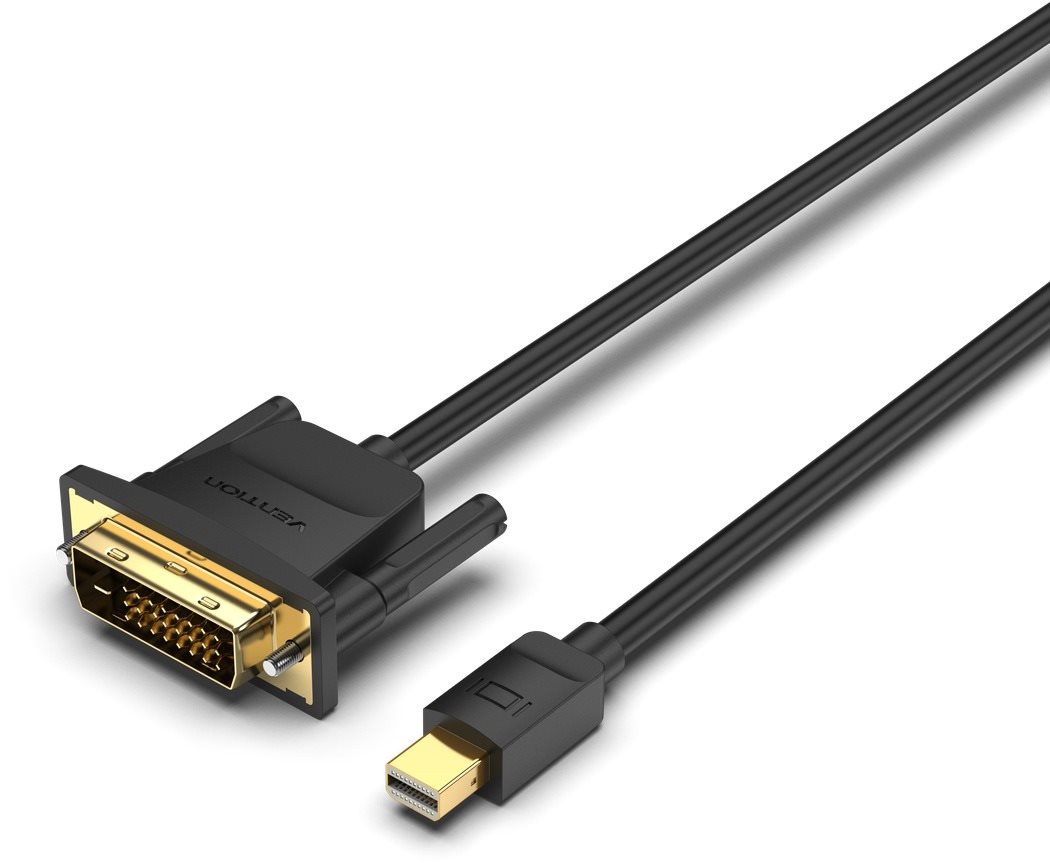 Vention Mini DP Male to DVI-D Male HD Cable 1.5m Black Video kabel