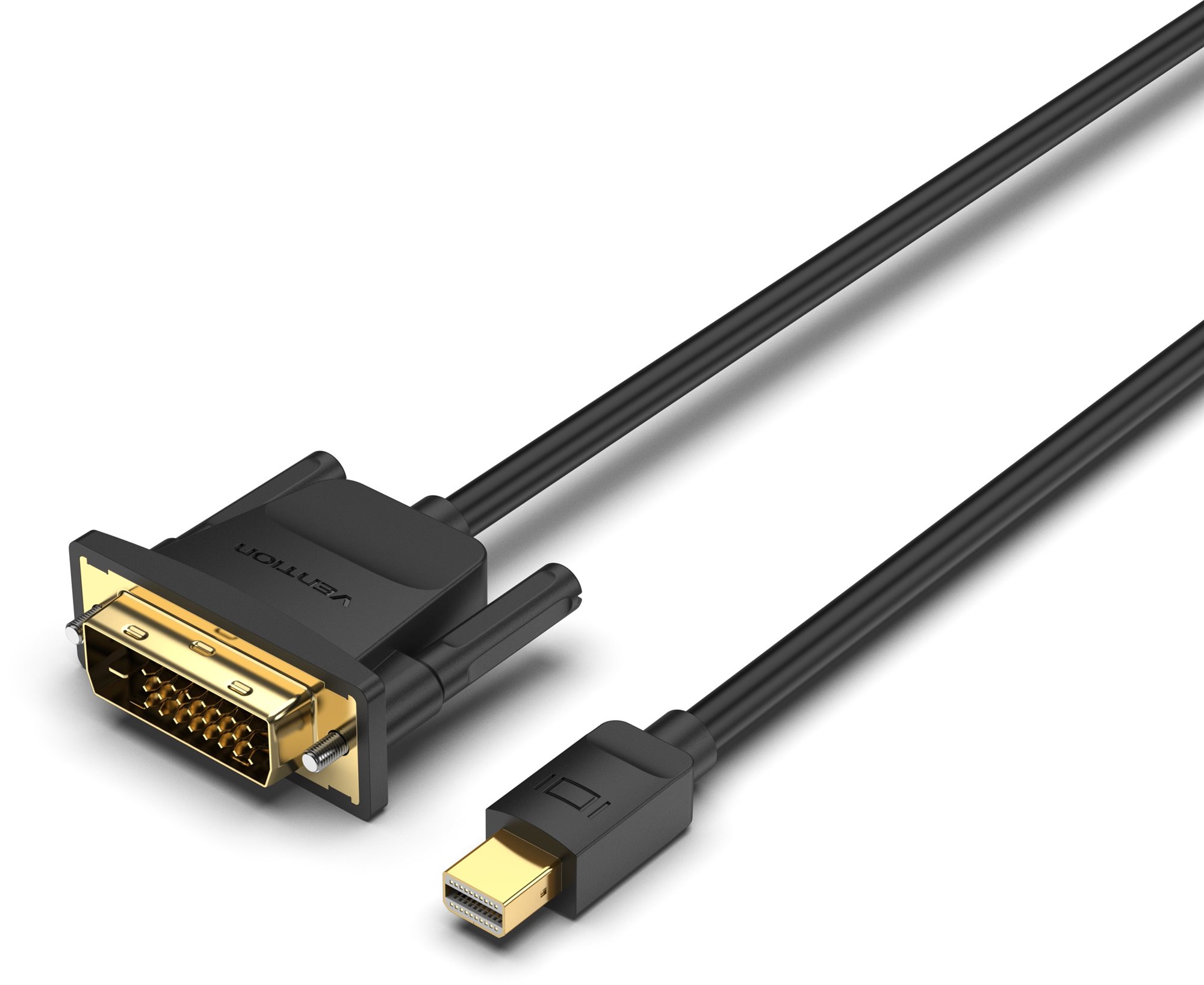 Vention Mini DP Male to DVI-D Male HD Cable 2 m Black Video kábel