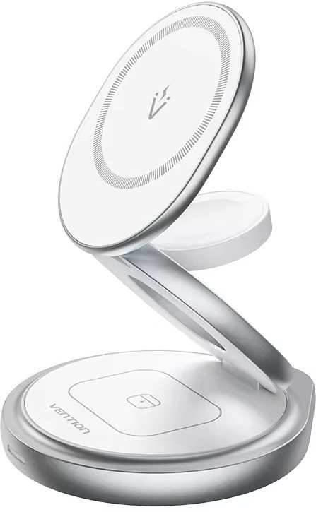 Vention 3in1 360° kabelloses, faltbares MagCharger, Weiß MagSafe...