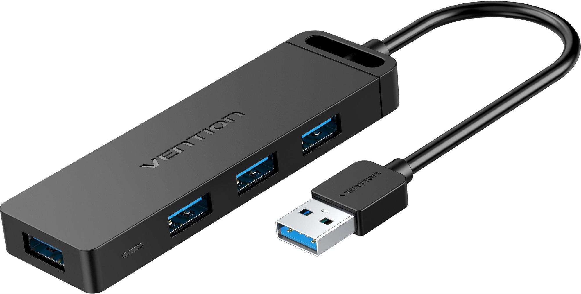 Vention 4-Port USB 3.0 Hub with Power Supply 0.15m Black USB Hub