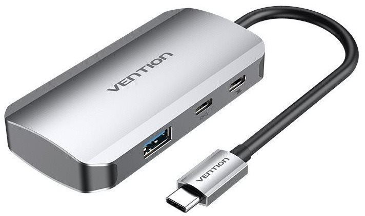 Vention Type-C to USB-C 3.2 Gen 1 / 3x USB3.0 / PD Hub 0.15M Gray...