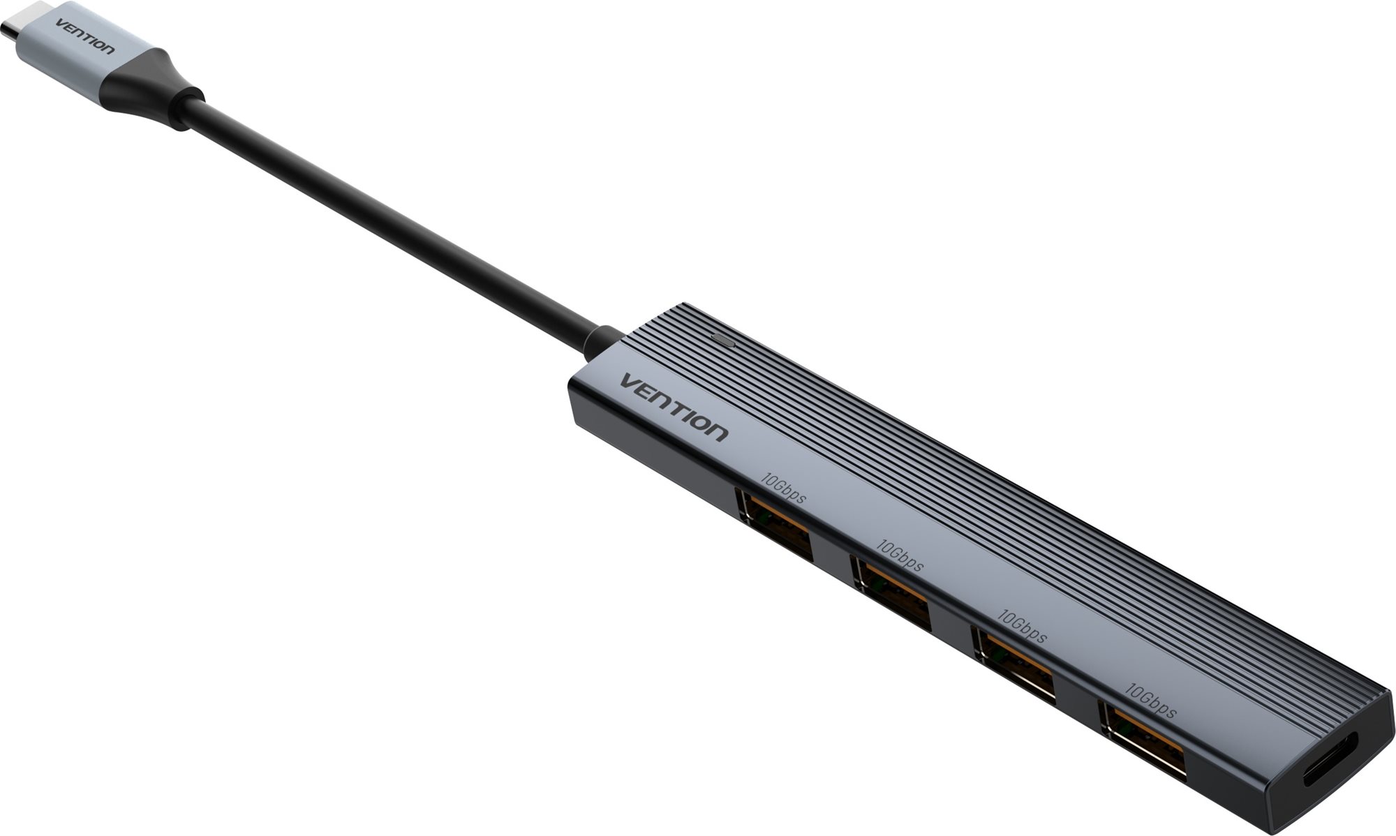 Vention USB-C to USB 3.2 Gen 2 Type-A x 4 Mini Hub with USB-C Power...