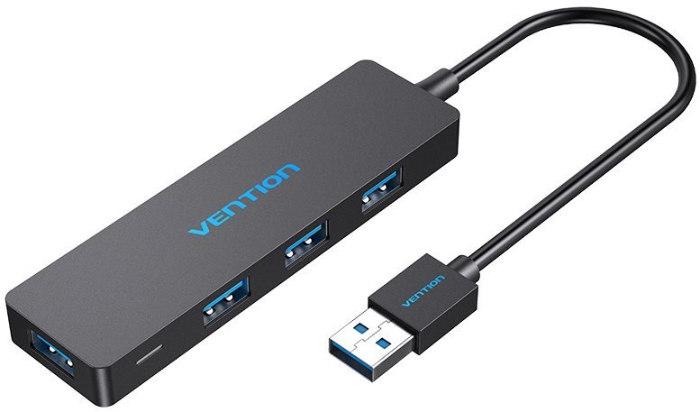 Vention USB HUB 3.0 4-ports 0.15m Black USB Hub