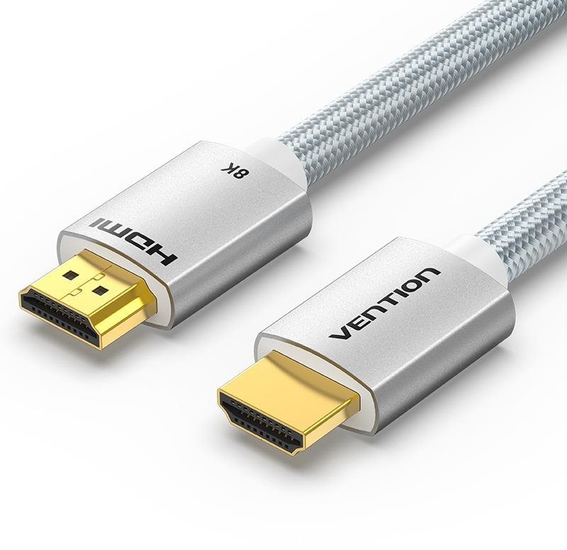 Vention HDMI 2.1 Cable 8K 2 m - Silver Aluminum Alloy Type Videokabel