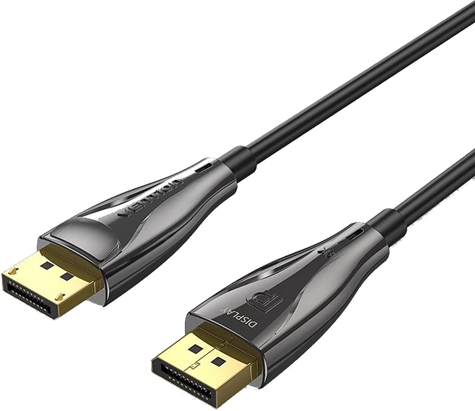 Vention Optical DP 1.4 (Display Port) Cable 8K 15M Black Zinc Alloy...
