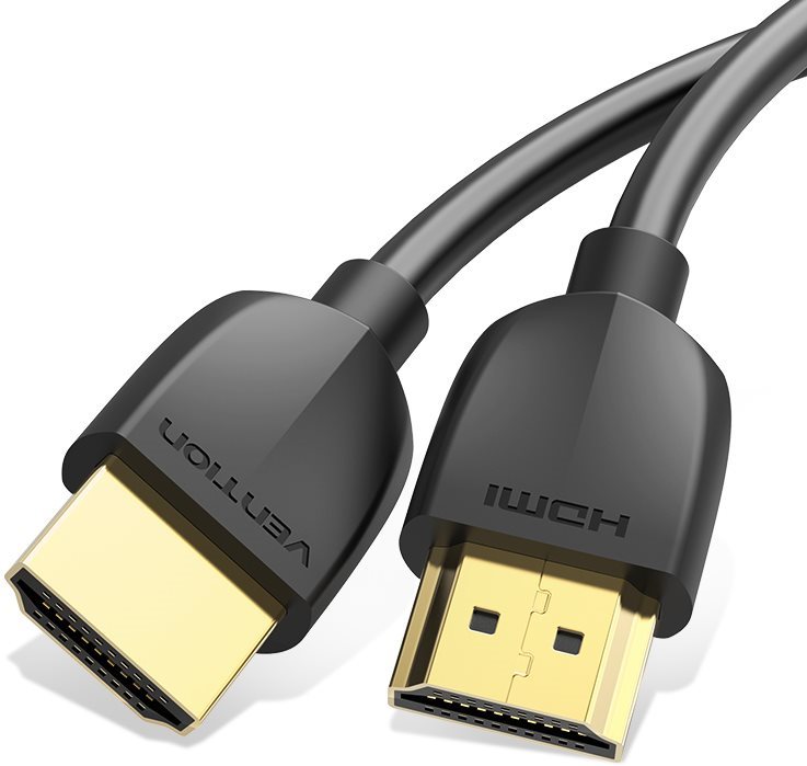Vention Portable HDMI 2.0 Cable 1 m Black Video kábel