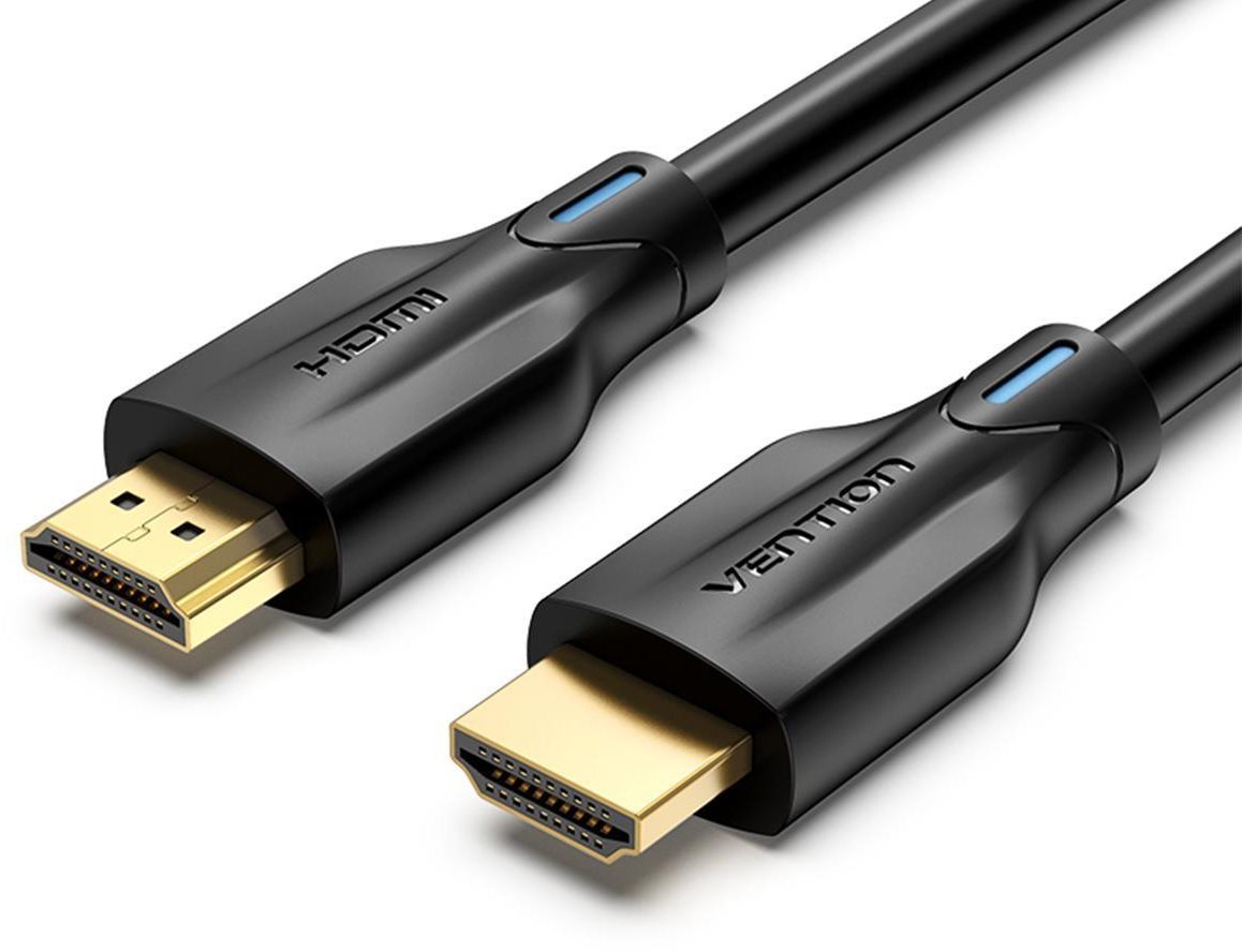 Vention HDMI 2.1 Cable, 1.5m, Black, Metal Type Video Cable