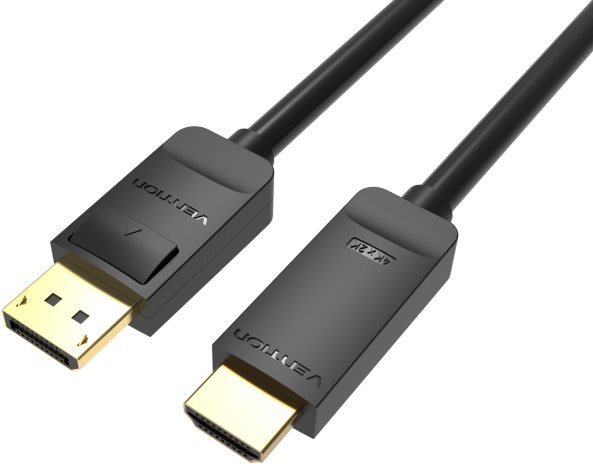 Vention 4K DisplayPort (DP) to HDMI Cable 3M Black Video Cable