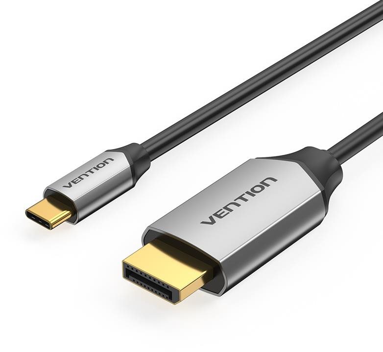 Vention USB-C auf DP (DisplayPort) Cable 1M Black Aluminum Alloy...