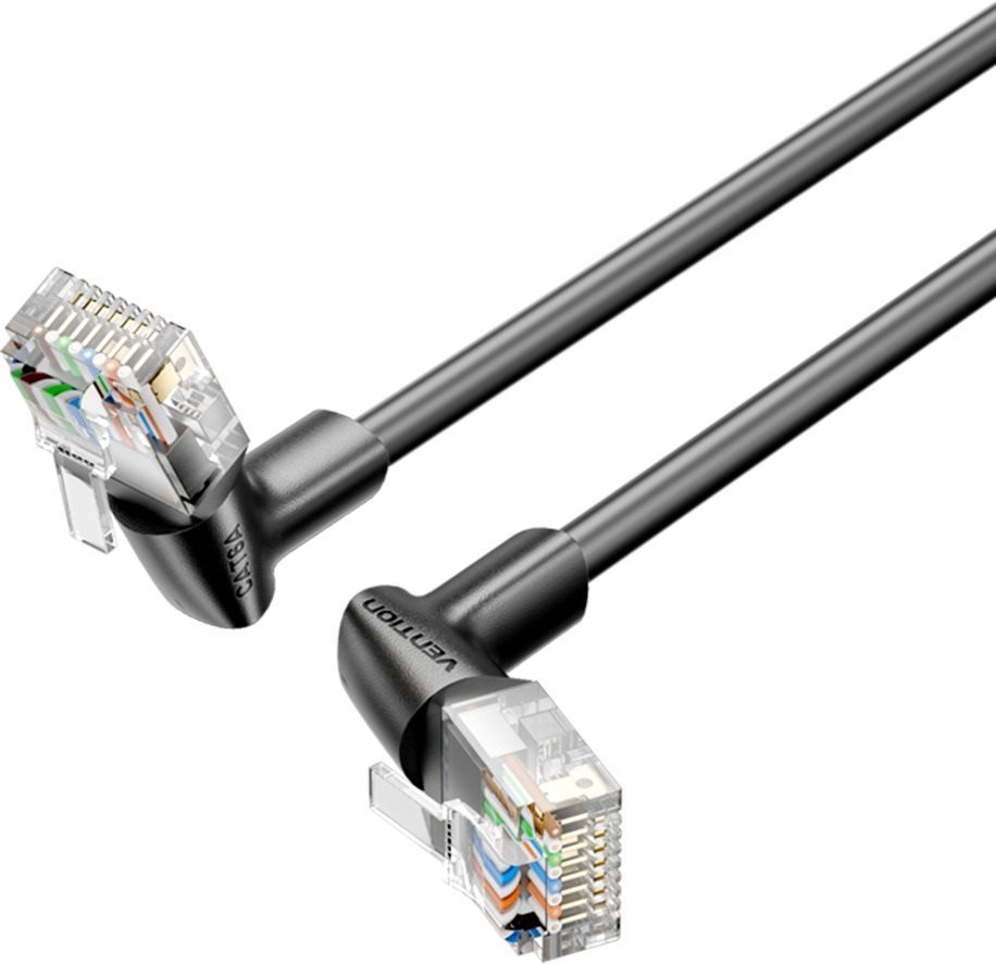 Vention Cat6A UTP Rotate Right Angle Ethernet Patch Cable 20M Black...