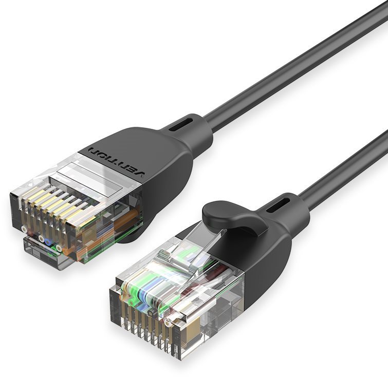 Vention CAT6a UTP Patch Cord Cable, 1m, Yellow Ethernet Cable