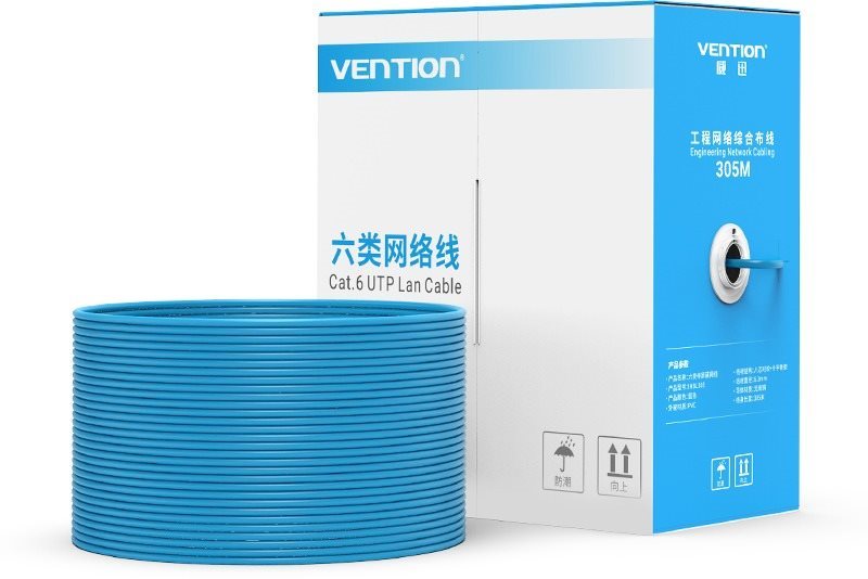 Vention Cat.6 UTP Lan Cable 305M, Blue Ethernet Cable
