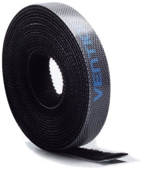 Vention Cable Tie Velcro, 2m, Black Cable Organiser