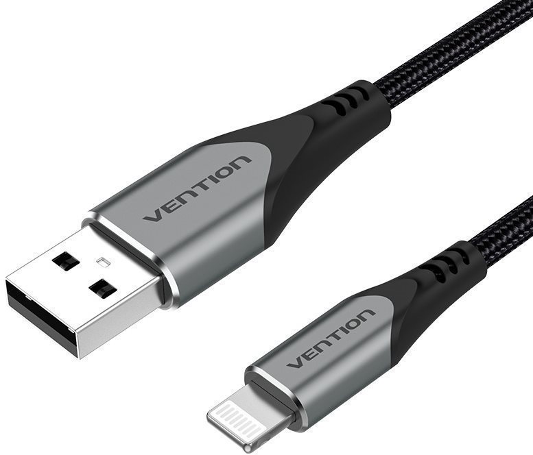 Vention Lightning MFi to USB 2.0 Braided Cable (C89) 0.5M Grey...