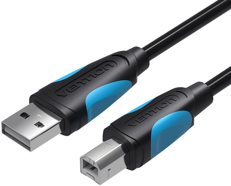 Vention USB-A -> USB-B Print Cable 3m Black Datenkabel