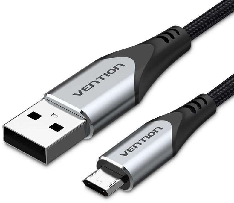 Vention Reversible USB 2.0 to Micro USB Cable 3m Gray Aluminum...