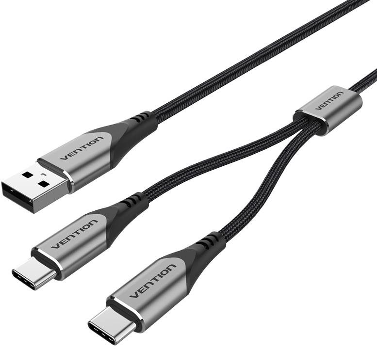 Vention Câble USB 2.0 vers Dual USB-C Y-Splitter Cable 1M type...