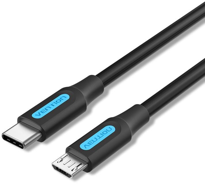 Vention USB-C 2.0 to Micro USB 2A Cable 1M Black Datenkabel