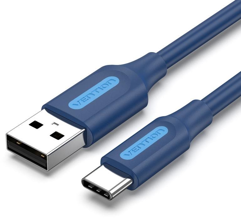 Vention USB 2.0 to USB-C 3A Cable 1,5m Deep Blue Adatkábel